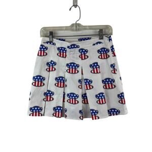 NWT Paul Frank July 4th Mini Skirt Julius Monkey Size 28